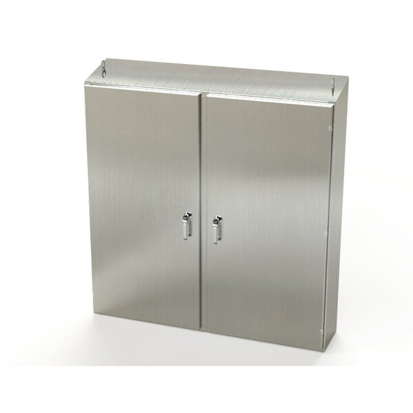 3 Point Latch with Padlock Handle Electrical Enclosures, 60 in H, 12 in D, 60 in W
